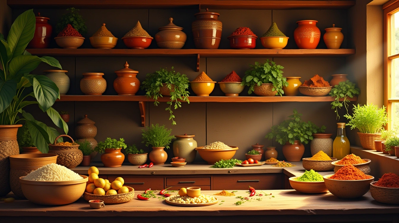 The heart of Indian flavors: spices and aromatics